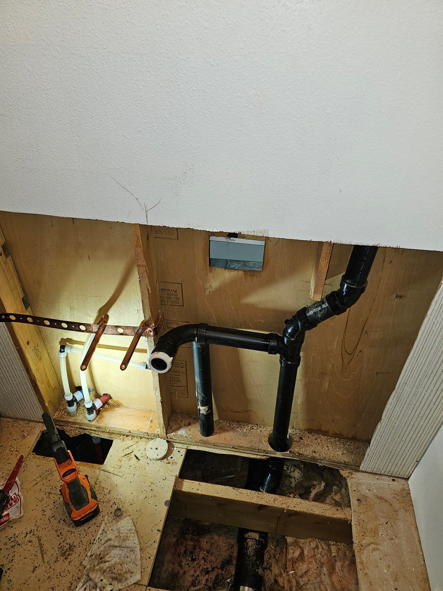 Project Precision Plumbing Setup for Wall and Floor image