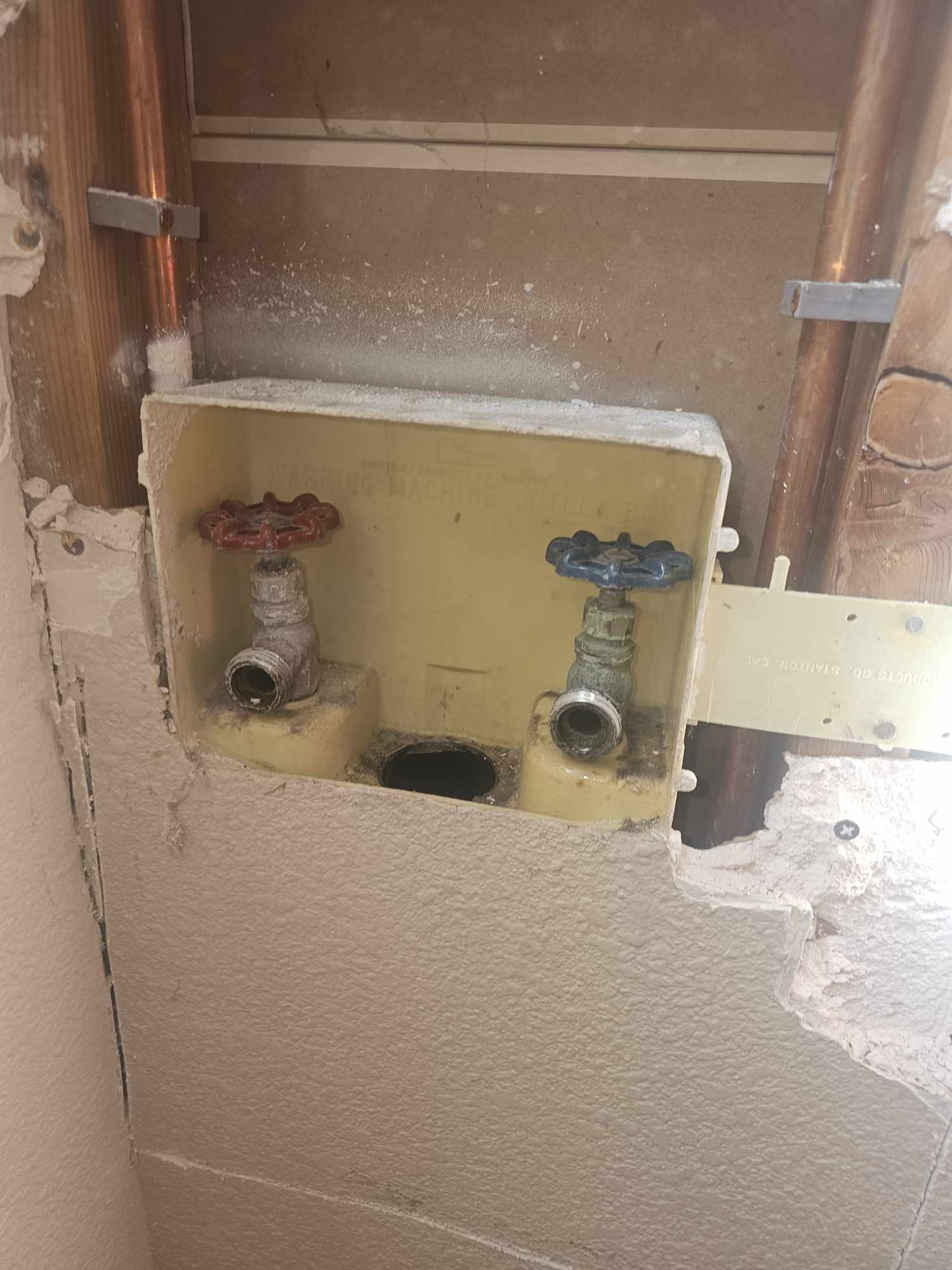 New Washer Box Installation image