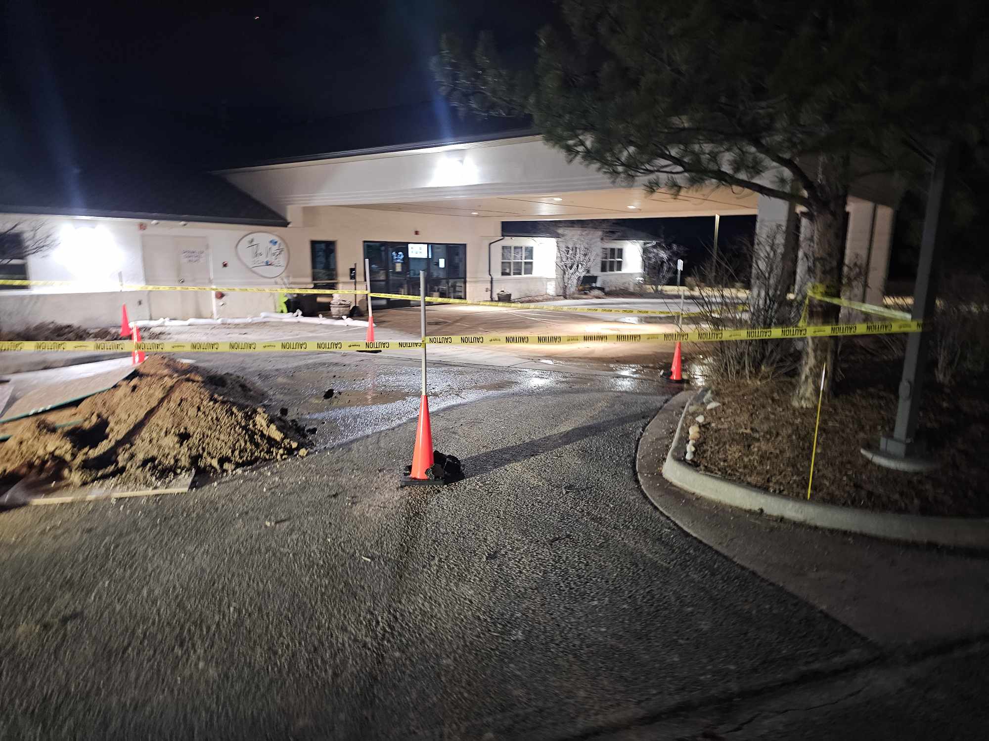 Late-Night Water Main Repair in Action image