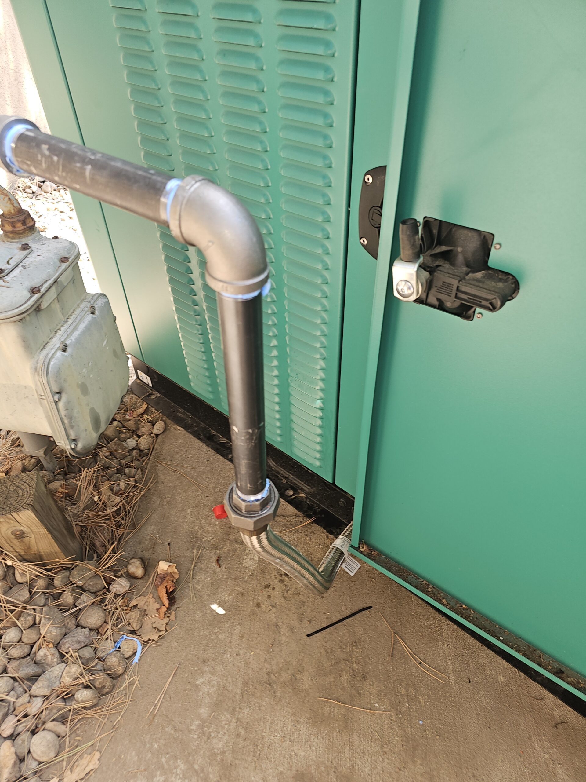 Gas Line Stub-Out to Outdoor Generator by Titan Plumbing Services LLC in Douglas County Colorado