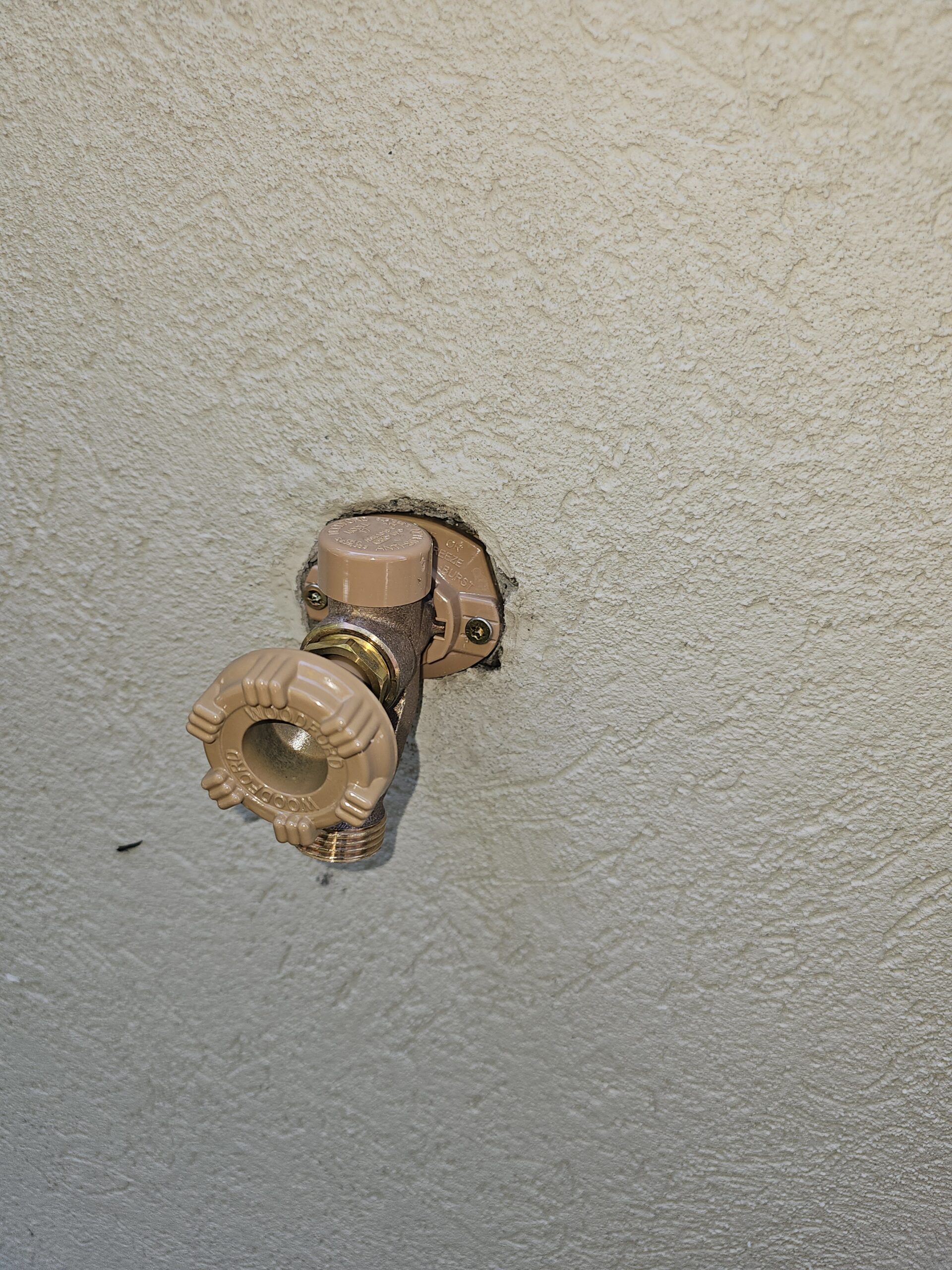 New Frost-Free Hose Bib Installed in Exterior Wall by Titan Plumbing Services LLC in Douglas County Colorado