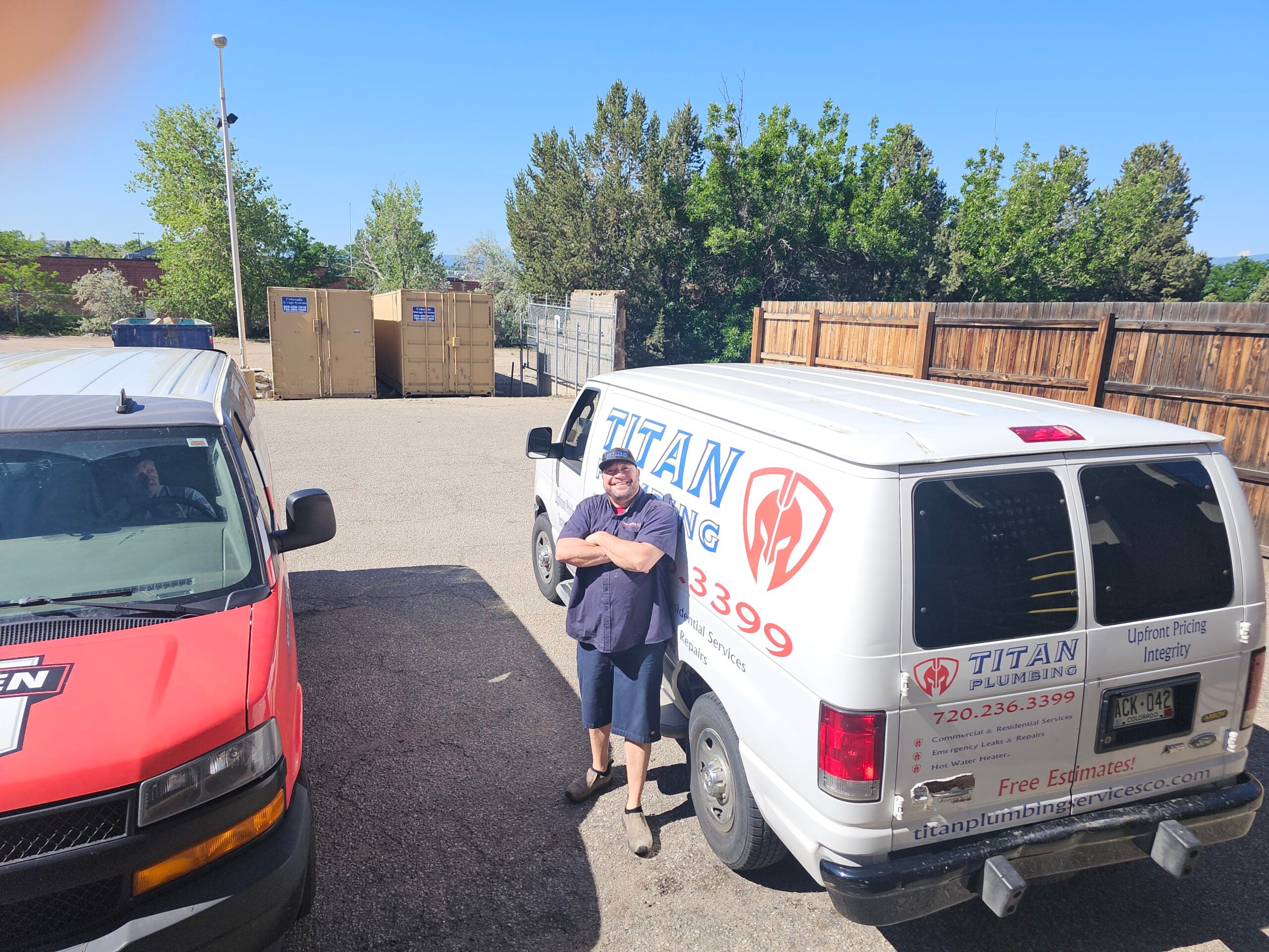 Fred and the Titan Plumbing Service Van — Ready for the Job by Titan Plumbing Services LLC in Douglas County Colorado